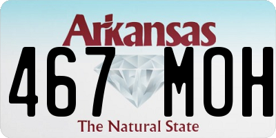 AR license plate 467MOH