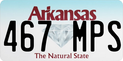 AR license plate 467MPS