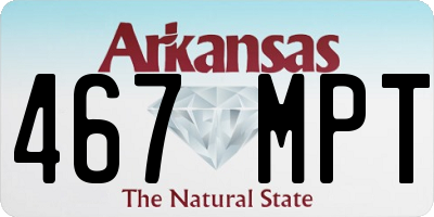 AR license plate 467MPT