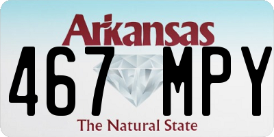 AR license plate 467MPY