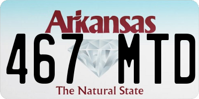 AR license plate 467MTD