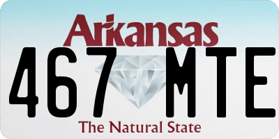 AR license plate 467MTE