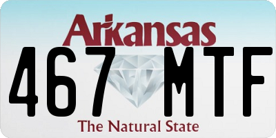 AR license plate 467MTF
