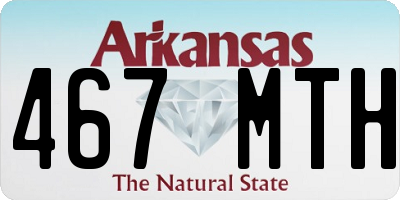 AR license plate 467MTH