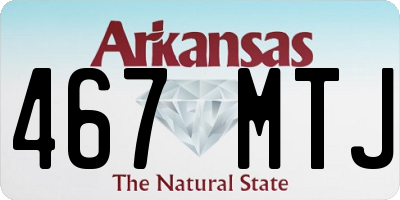 AR license plate 467MTJ