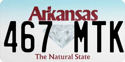 AR license plate 467MTK