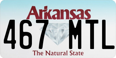 AR license plate 467MTL