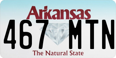 AR license plate 467MTN