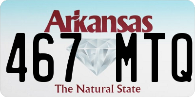 AR license plate 467MTQ