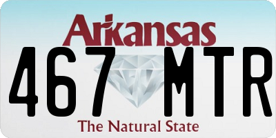AR license plate 467MTR