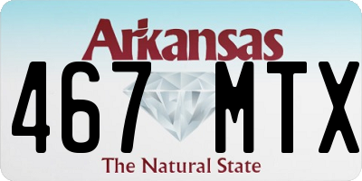 AR license plate 467MTX