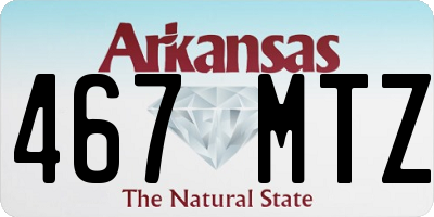 AR license plate 467MTZ