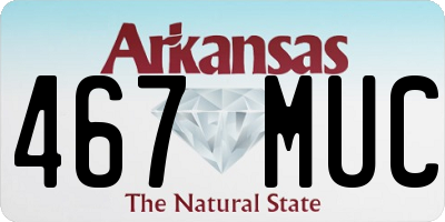 AR license plate 467MUC