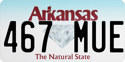 AR license plate 467MUE