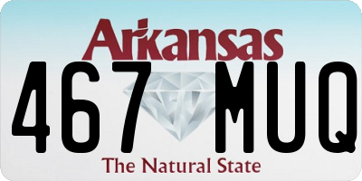 AR license plate 467MUQ