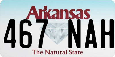 AR license plate 467NAH