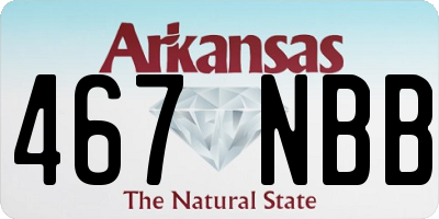 AR license plate 467NBB