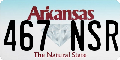 AR license plate 467NSR