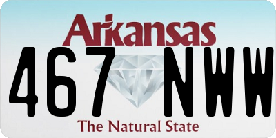AR license plate 467NWW