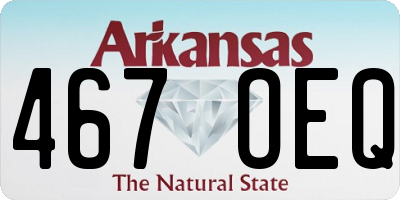 AR license plate 467OEQ