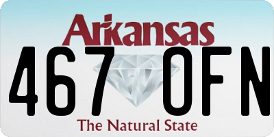AR license plate 467OFN