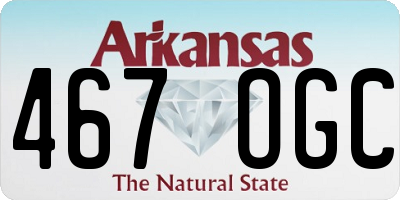 AR license plate 467OGC