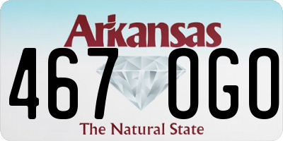 AR license plate 467OGO