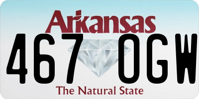 AR license plate 467OGW