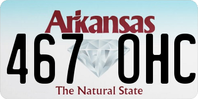 AR license plate 467OHC