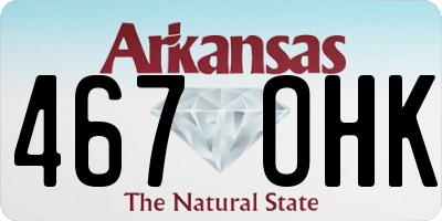 AR license plate 467OHK
