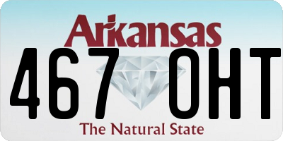 AR license plate 467OHT