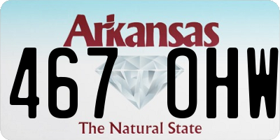 AR license plate 467OHW