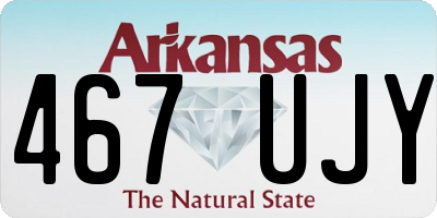 AR license plate 467UJY