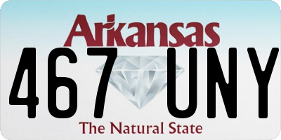 AR license plate 467UNY
