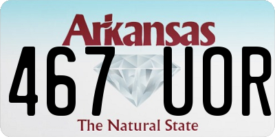 AR license plate 467UOR