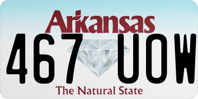 AR license plate 467UOW
