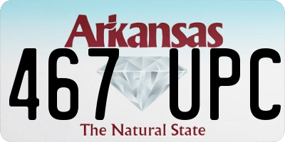 AR license plate 467UPC