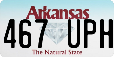 AR license plate 467UPH
