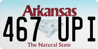 AR license plate 467UPI