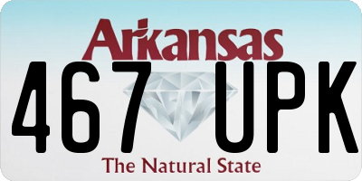 AR license plate 467UPK