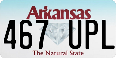 AR license plate 467UPL