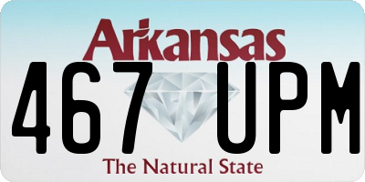 AR license plate 467UPM