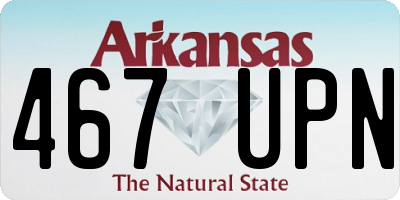 AR license plate 467UPN