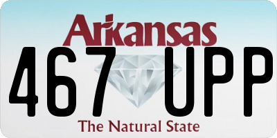 AR license plate 467UPP