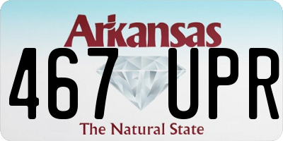 AR license plate 467UPR