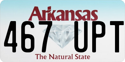 AR license plate 467UPT