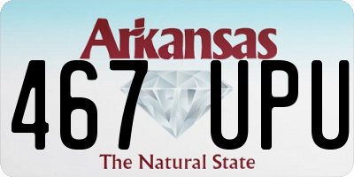 AR license plate 467UPU