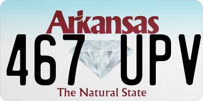 AR license plate 467UPV