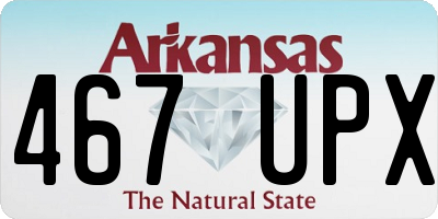 AR license plate 467UPX