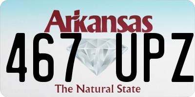 AR license plate 467UPZ